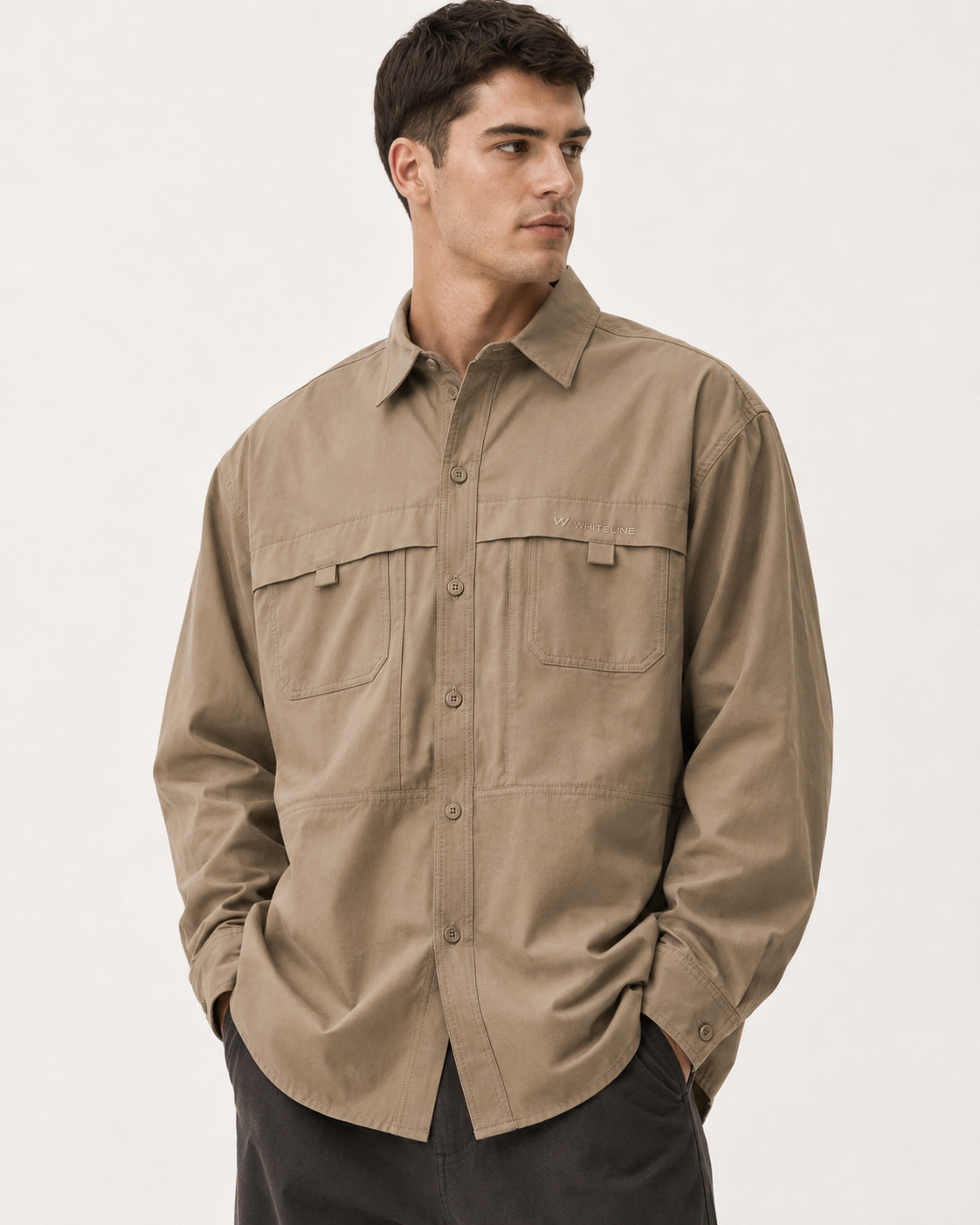 The WHITELINE Terrain Parasuit Utility Shirt – Sandstone