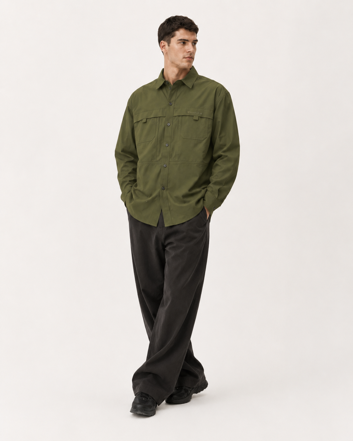 The WHITELINE Terrain Parasuit Utility Shirt – Olive
