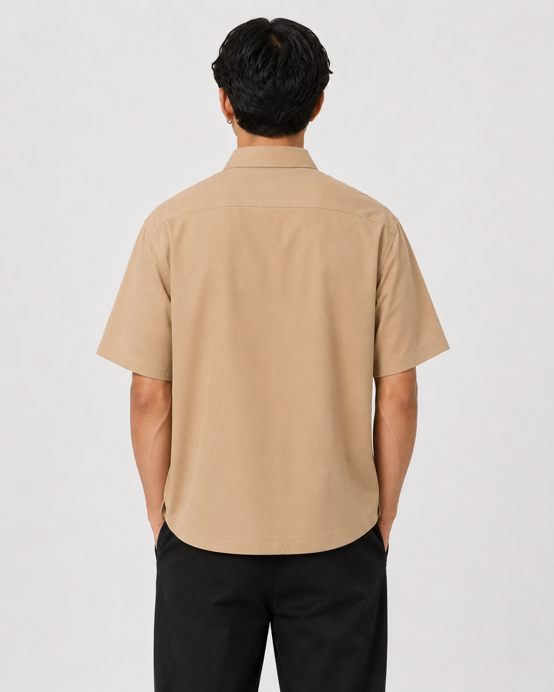 Fearless Graphic Relaxed-Fit Shirt – Beige