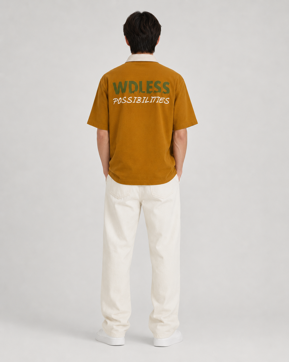 WHITELINE Endless Possibilities Contrast-Panel Shirt – Beige &amp; Mustard