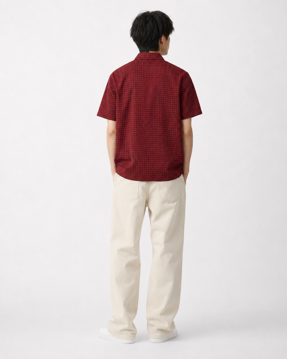 Ambitious Red Micro-Check Shirt