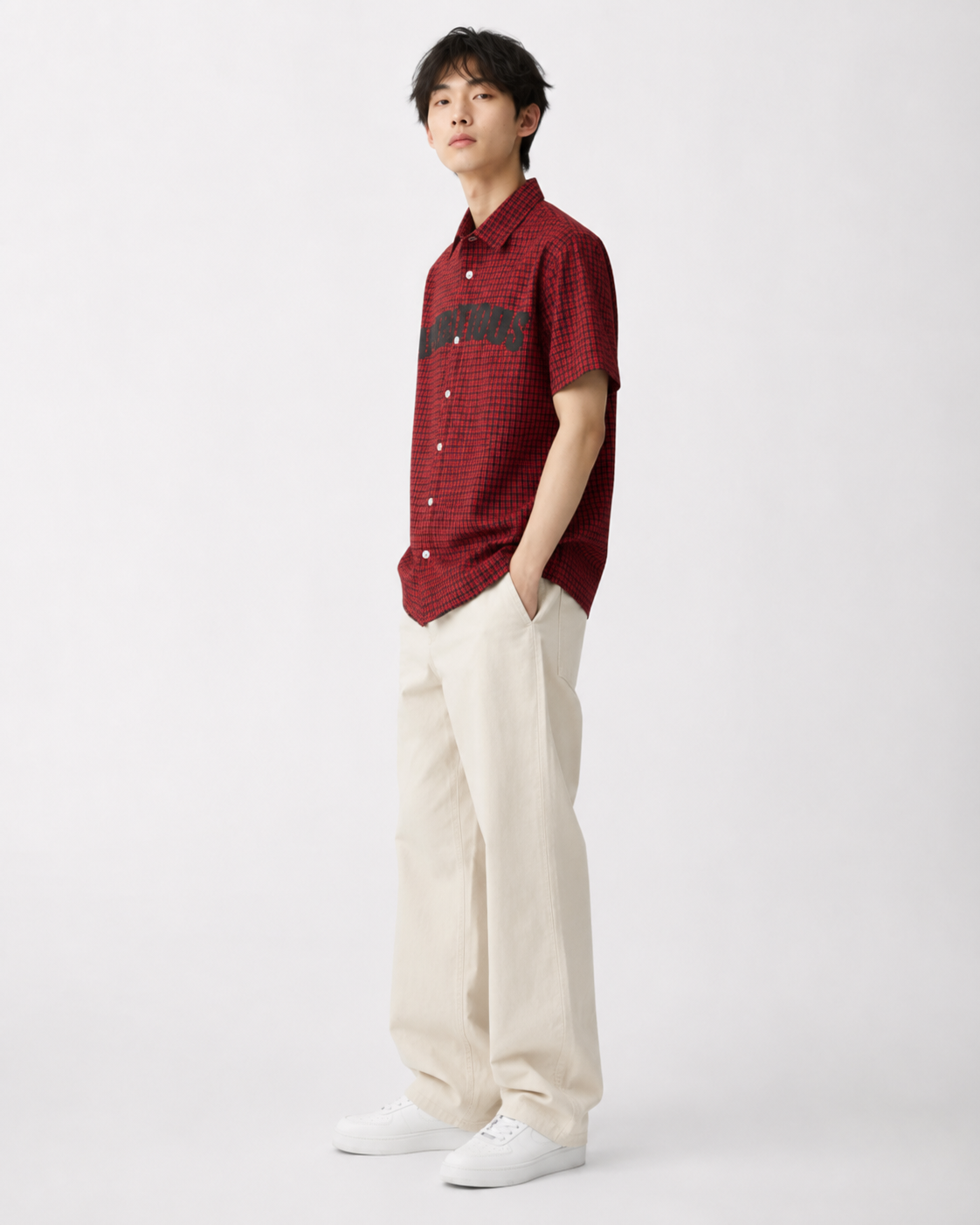 Ambitious Red Micro-Check Shirt