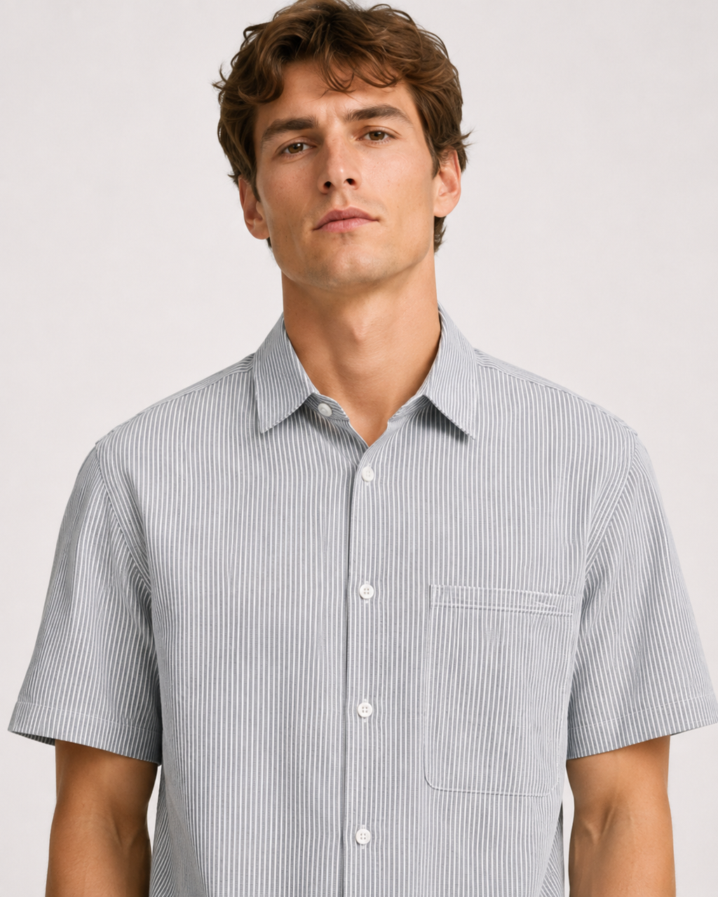 Whiteline Revolution Striped Shirt – Grey