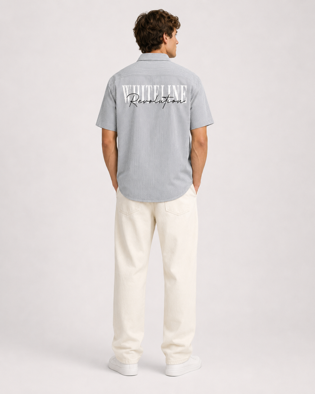 Whiteline Revolution Striped Shirt – Grey