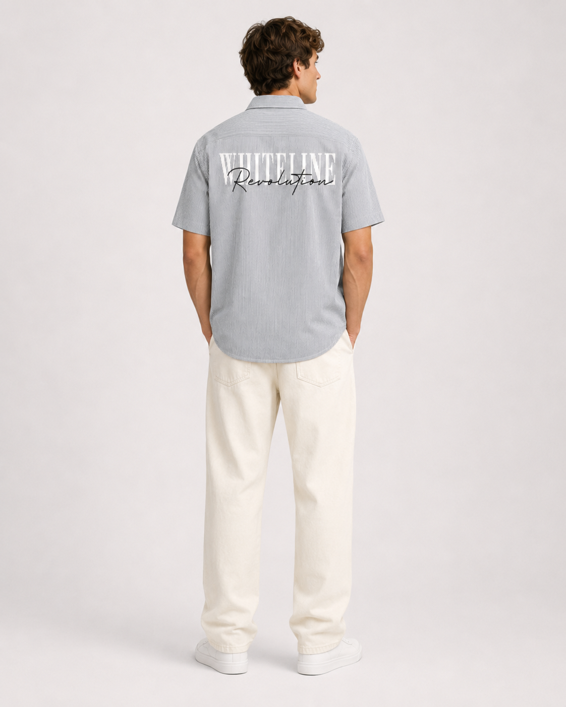 Whiteline Revolution Striped Shirt – Grey