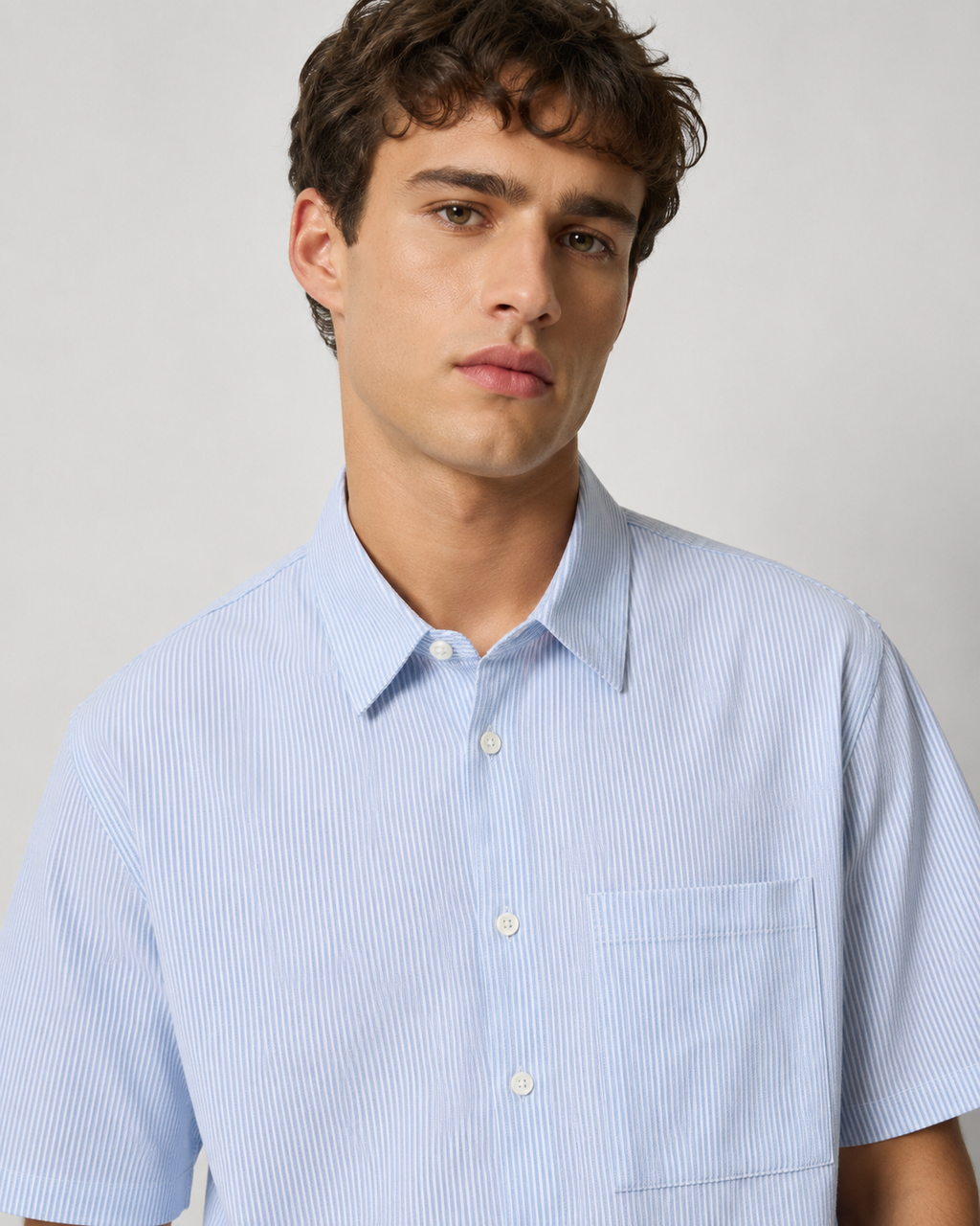 Whiteline Revolution Striped Shirt – Sky Blue