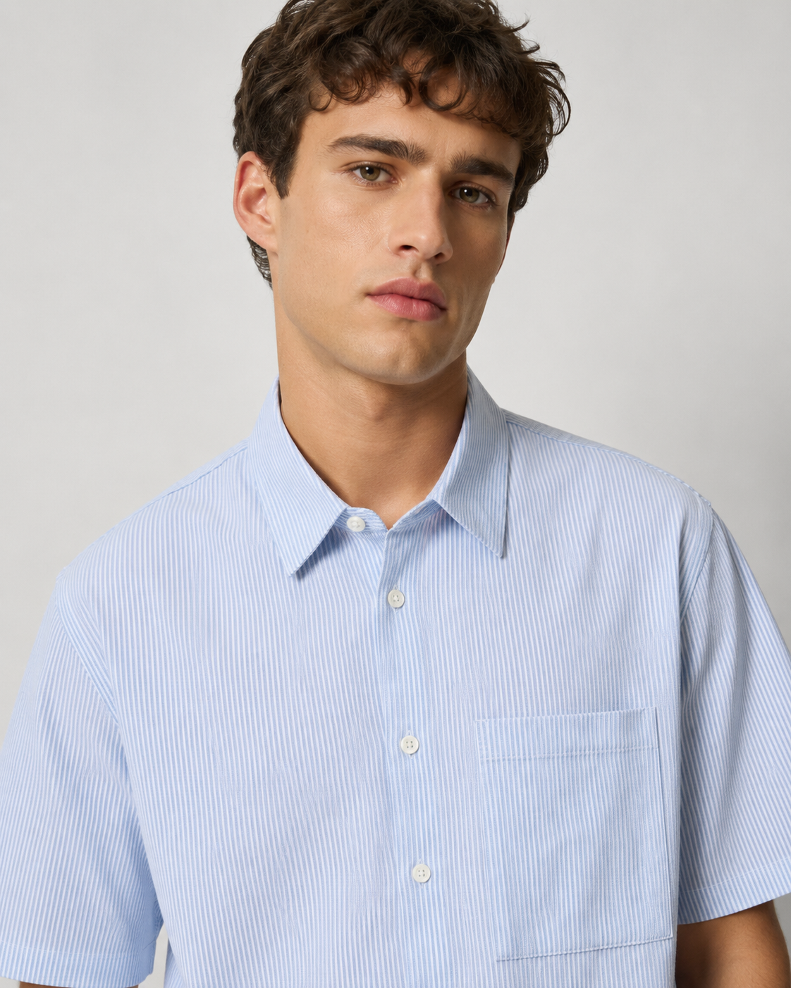 Whiteline Revolution Striped Shirt – Sky Blue