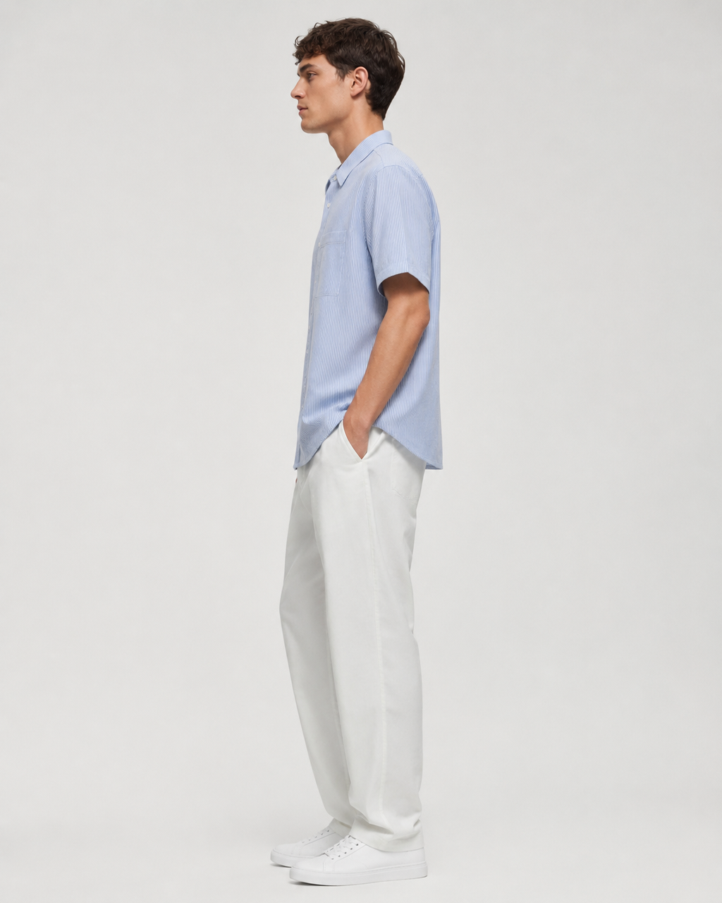 Whiteline Revolution Striped Shirt – Sky Blue